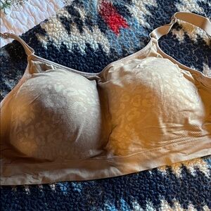 Olga Floral Patterned Tan Bra